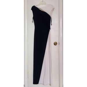 Lauren Ralph Lauren Evening Dress White and Black